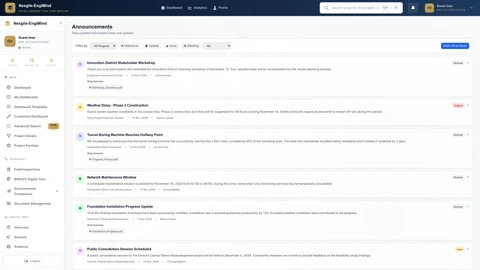 Client Portal - Announcements