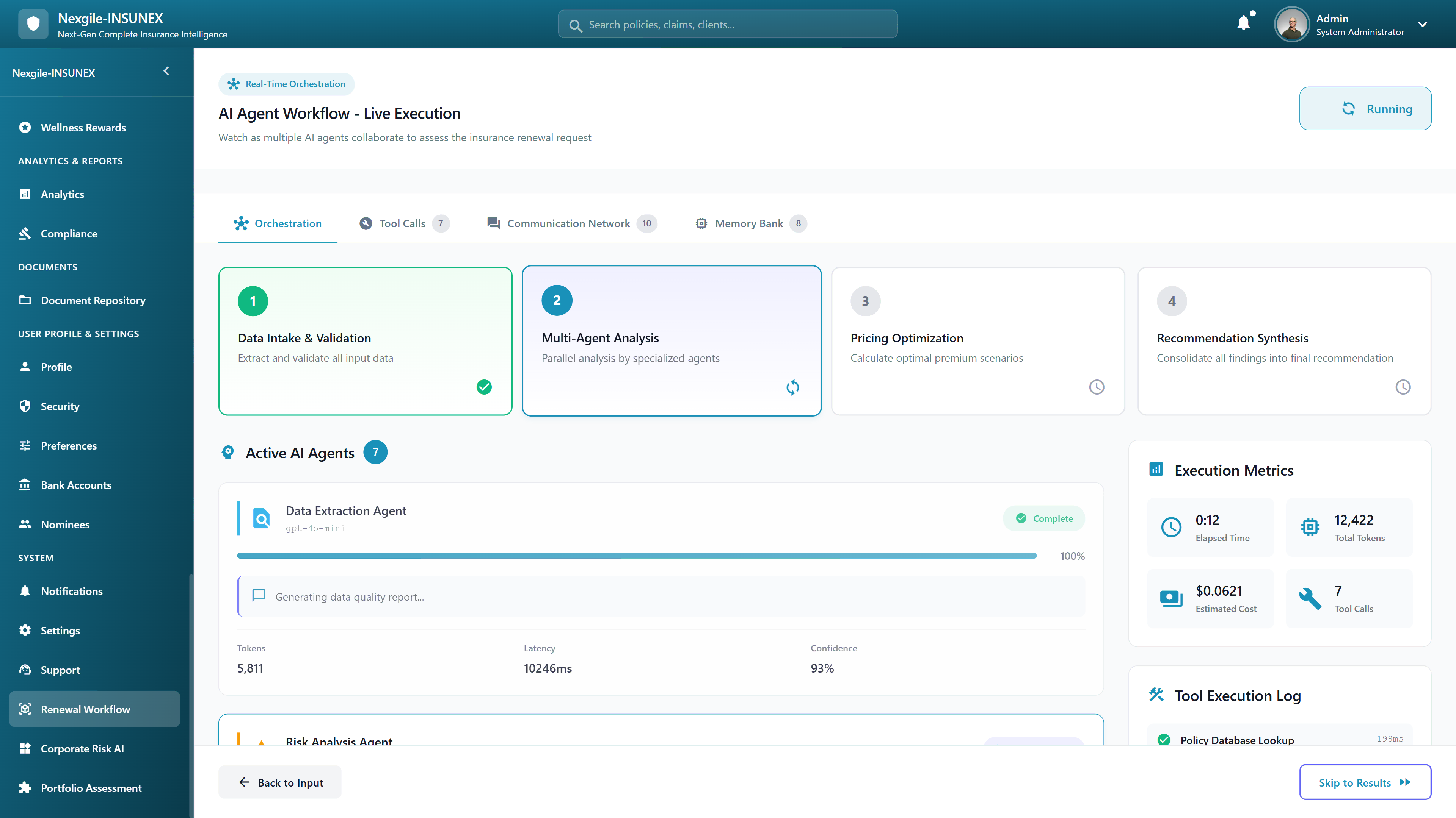 AI Agent Workflow Live Execution